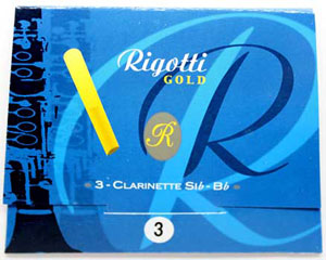 Rigotti Gold Clarinet Reeds, 3/Packet