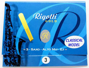 Rigotti Gold "Classic" Alto Sax " Reeds, 3/Packet