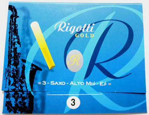 Rigotti Gold "Jazz" Alto Saxophone Reeds, 3/Packet