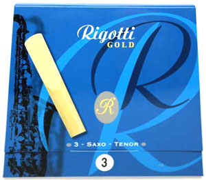 Rigotti Gold Tenor Sax Reeds, 3/Packet
